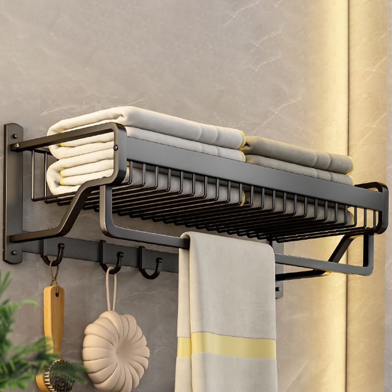 BowLift | Matt Black 2-piece modern bathroom accessories as a single item or as a set with bath shelf