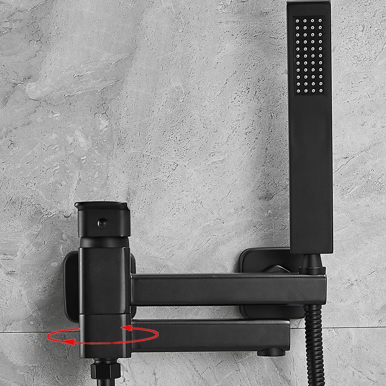 BowLift | Wall-mounted metal bathtub faucet low arc swivel bathroom faucet