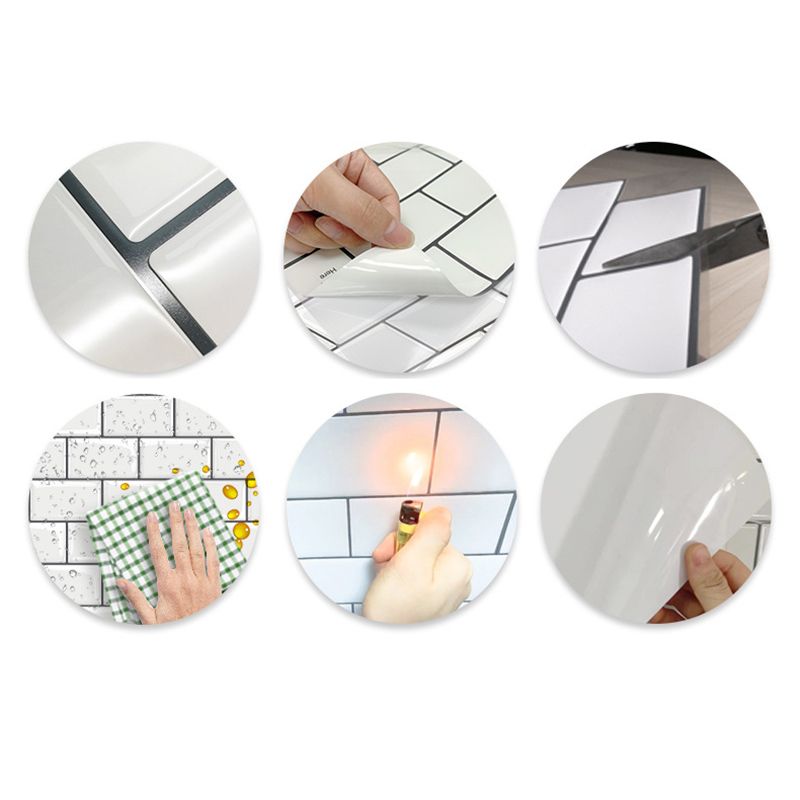 BowLift | Polygon Metal Peel and Stick Back Wall Tile PVC Peel and Stick Tile for the Kitchen