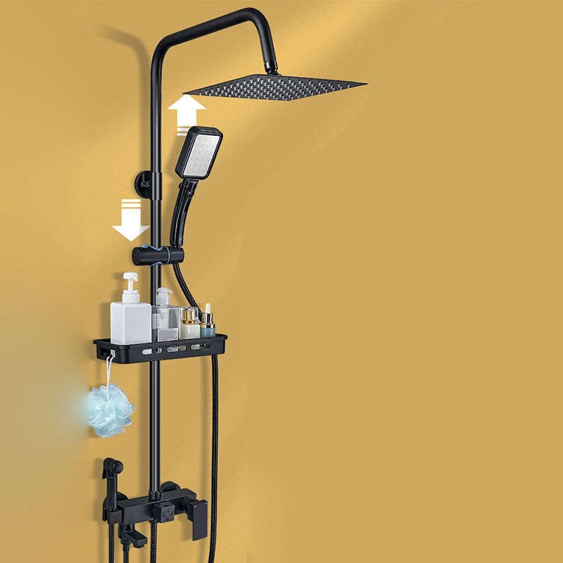 BowLift | Shower system Wall-mounted Adjustable spray pattern Shower arm Shower set with shower hose