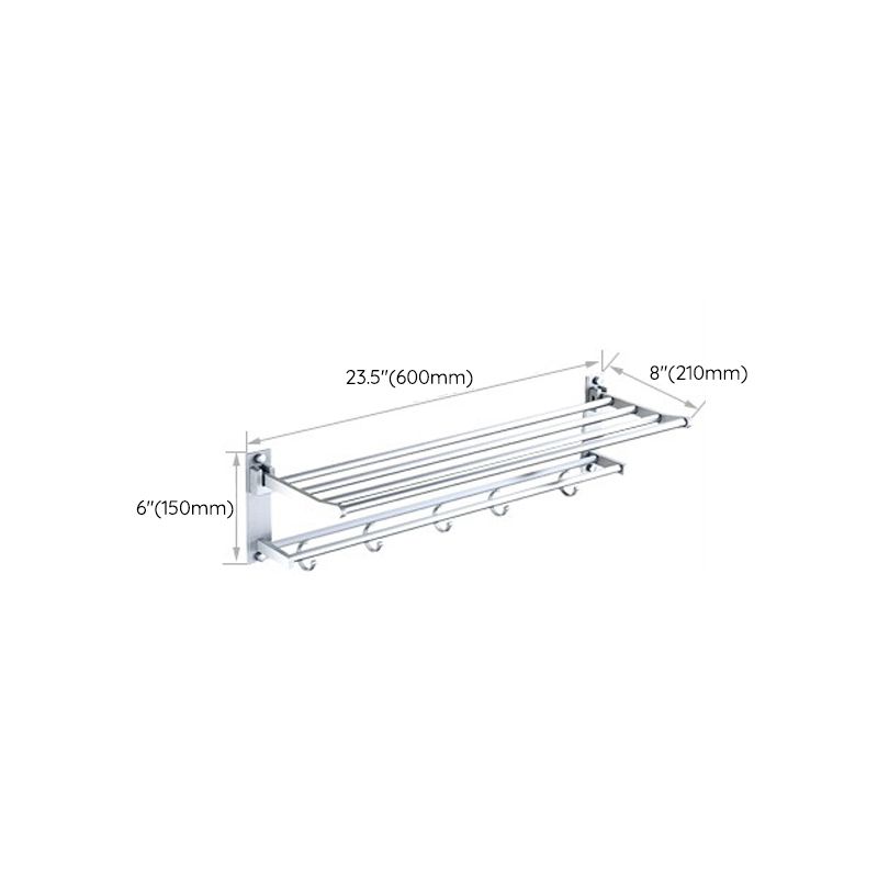 BowLift | Silver Contemporary Bathroom Hardware Set Stainless Steel Aluminum Bathroom Set