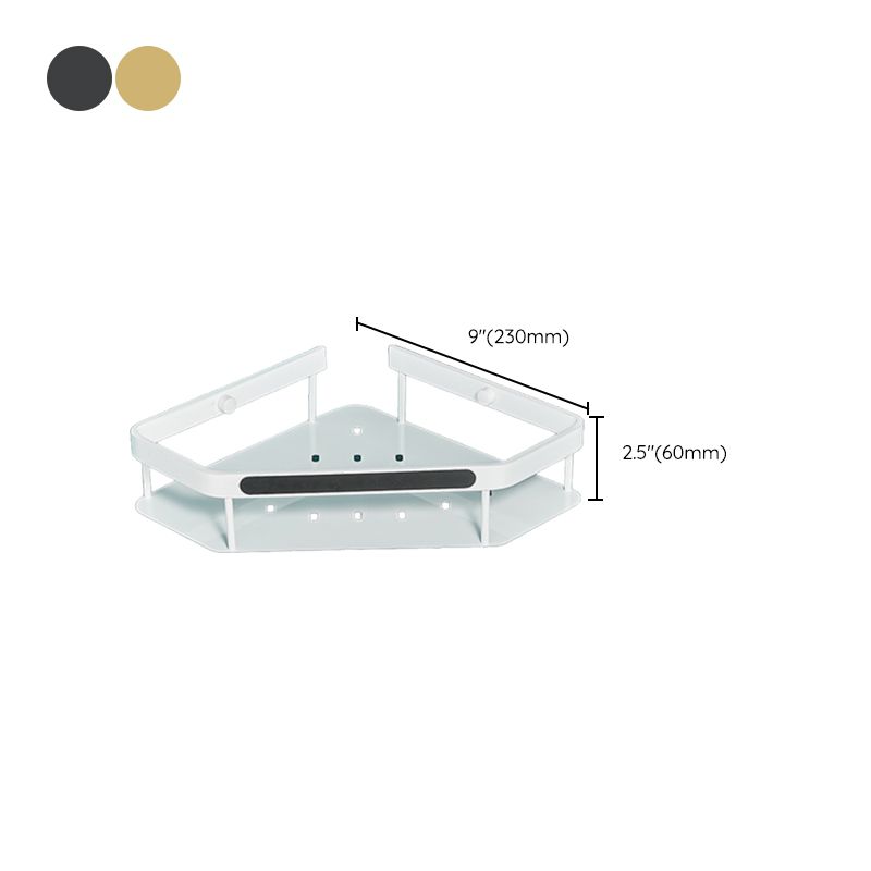BowLift | Matt white 3-piece modern bathroom accessory set, bathroom shelf