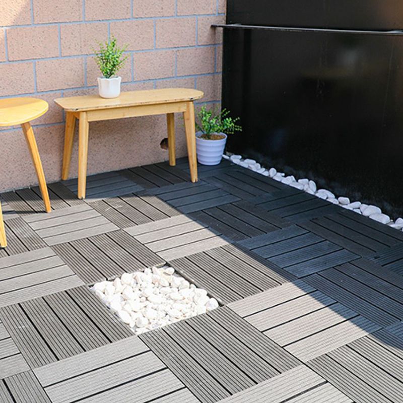 BowLift | Striped pattern terrace tiles interlocking tiles kit outdoor patio