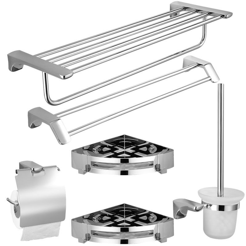 BowLift | Silver Bathroom Accessories Hardware Set Modern Bathroom Accessories Kit