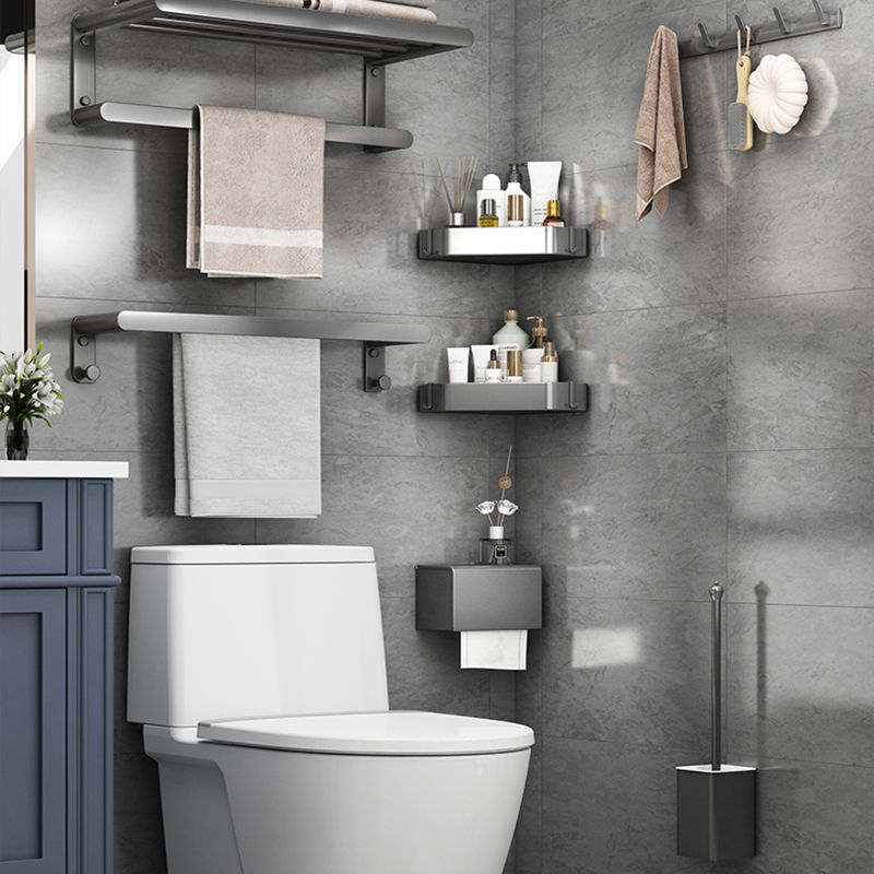 BowLift | Matte Gray Bathroom Hardware Set Modern Bathroom Accessories Set
