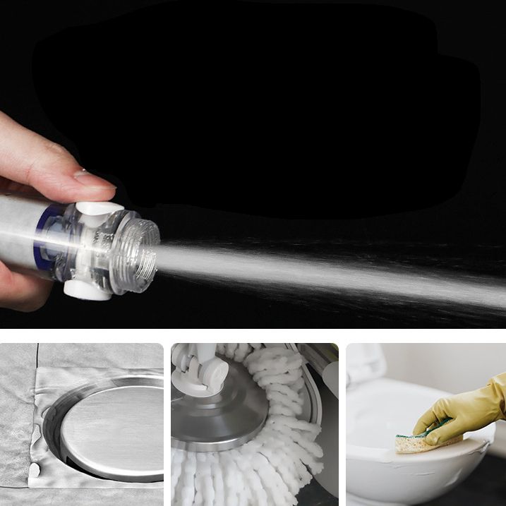 BowLift | Silver Hand Shower Standard Round Showerhead Combo