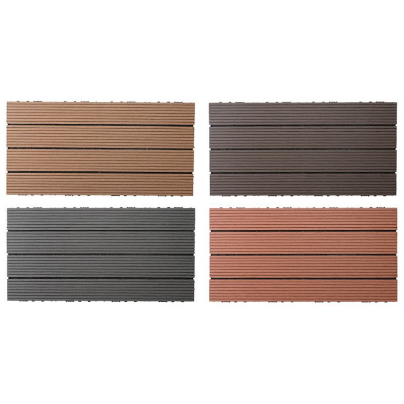 BowLift | Wire brushed wooden floor tiles Click-Lock engineered wood for patio garden