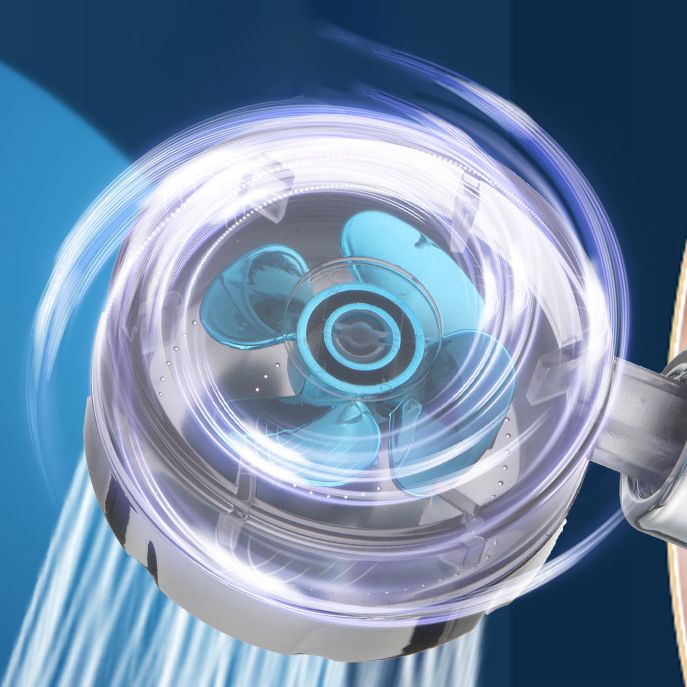 BowLift | Plastic Shower Head Round Handheld Shower Head with Adjustable Water Flow