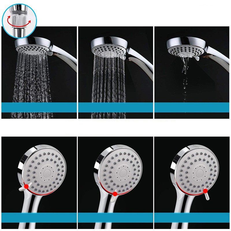 BowLift | Classic Dual Shower Head Square Large Shower Head with Round Hand Shower