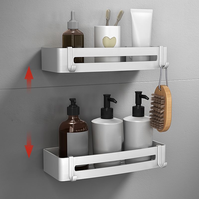 BowLift | Silver Bathroom Accessory Set Modern Anti-Rust 1/2/3 -piece Bath Shelf
