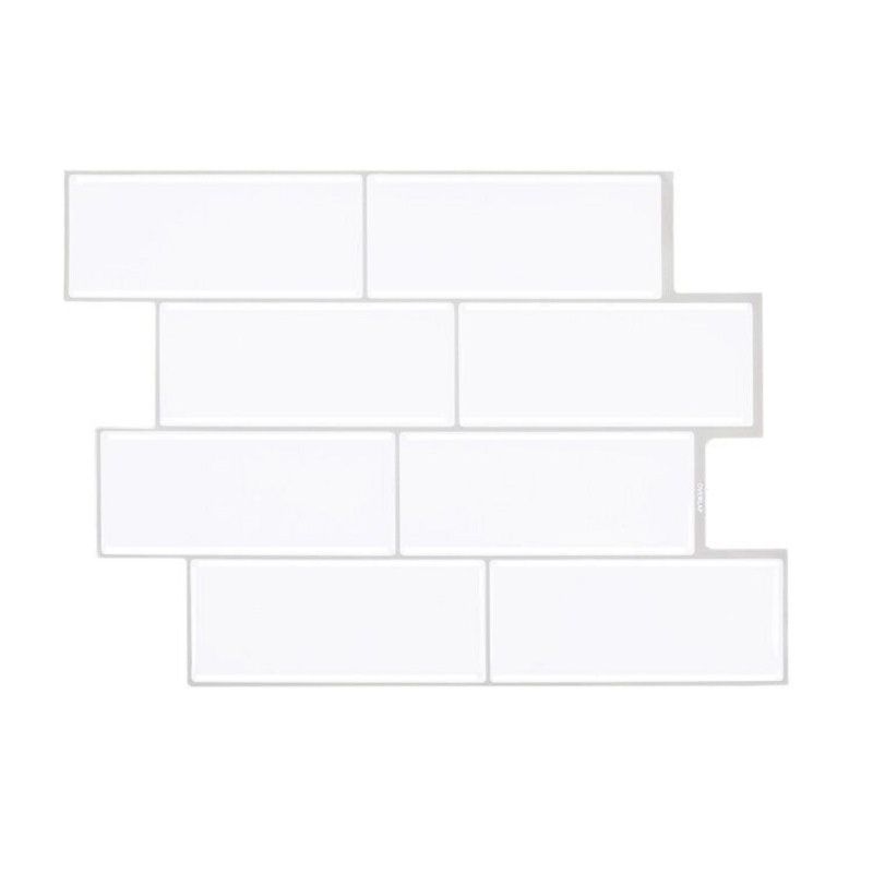 BowLift | Peel & Stick Subway Tile Stain Resistant PVC Rectangular Peel & Stick Tile for Shower 2 Pack