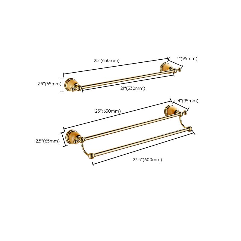 BowLift | Polished Gold Bathroom Set Metal Bathroom Accessories Hardware Set