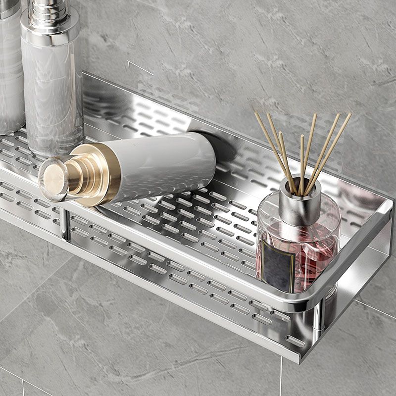 BowLift | Silver Bathroom Accessory Set Metal 1/2/3 - Piece Bathroom Shelf