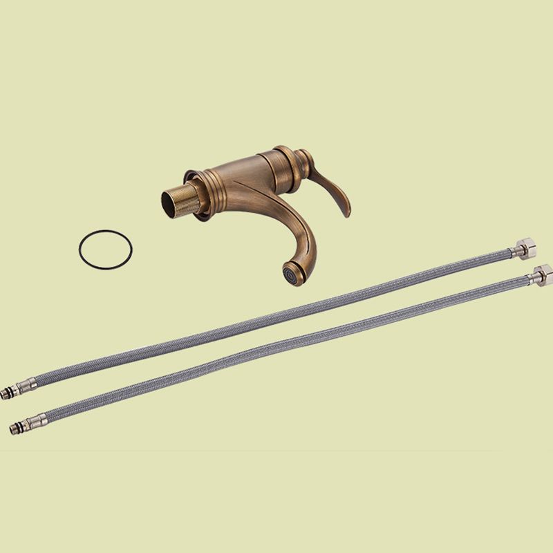 BowLift | Glam Style Bathroom Sink Faucet Single Handle Low Arc Sink Faucet