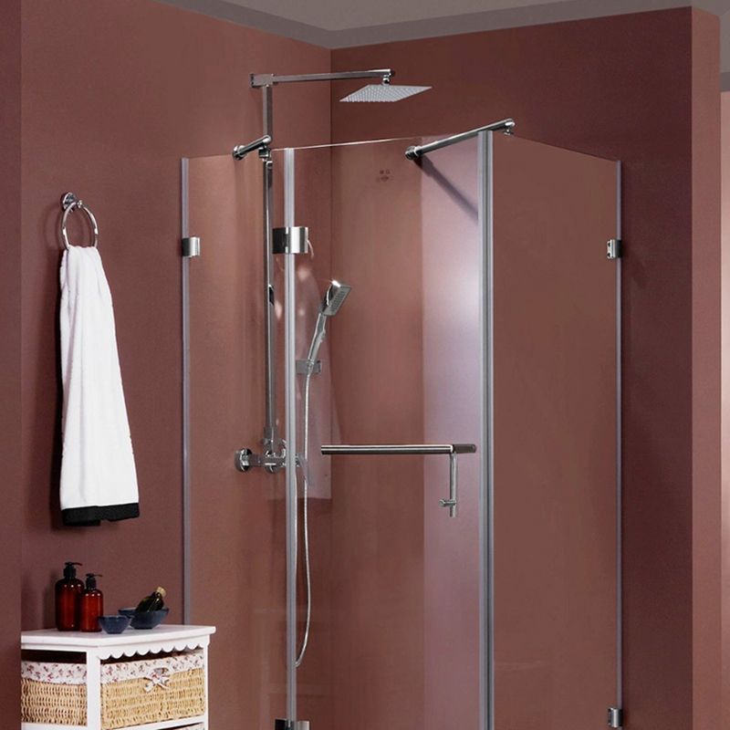 BowLift | Contemporary Shower Combo Fixed Shower Head Stainless Steel Wall Mounted Square Shower Head