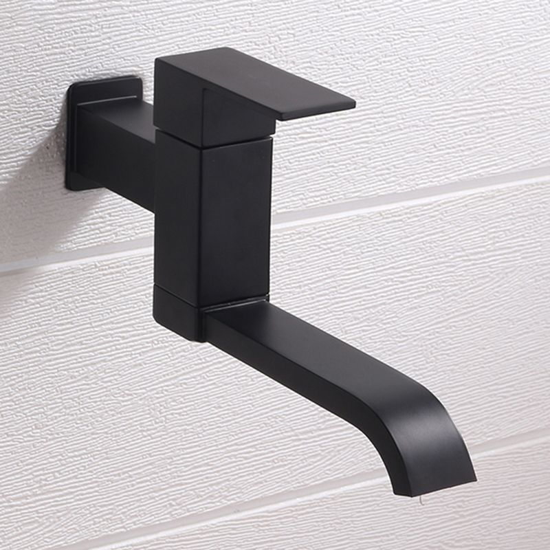 BowLift | Contemporary Wall Mounted Bathroom Faucet Lever Handles Low Arc Swivel Brass Faucet