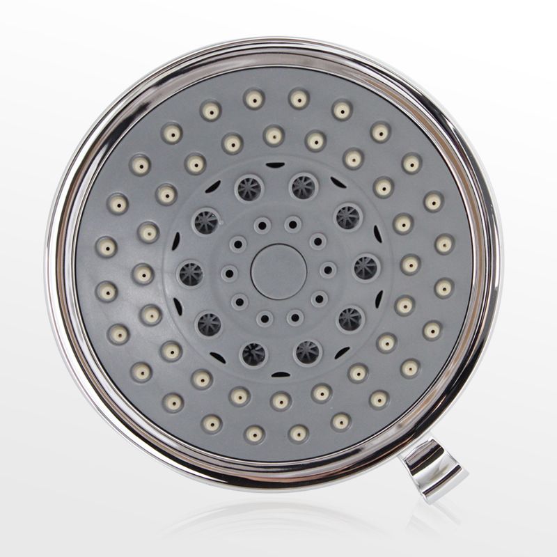BowLift | Silver Round Fixed Shower Head Modern Style Wall Mount Shower Head
