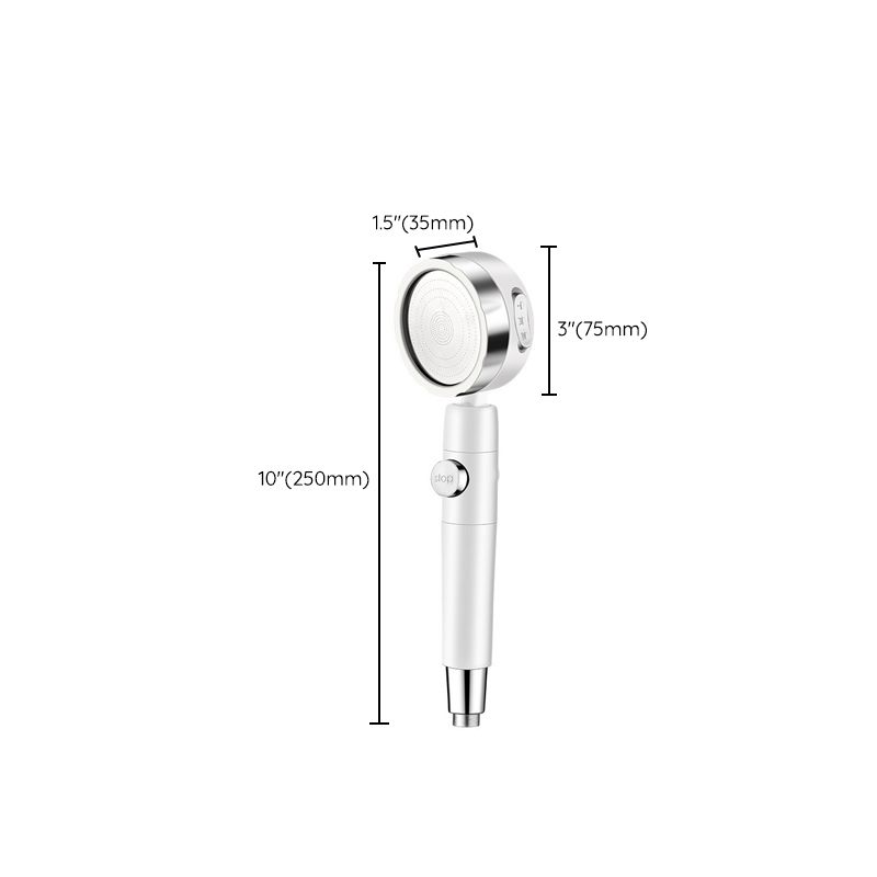 BowLift | Adjustable Water Flow Showerhead Solid Color 3 Settings Round Handheld Shower