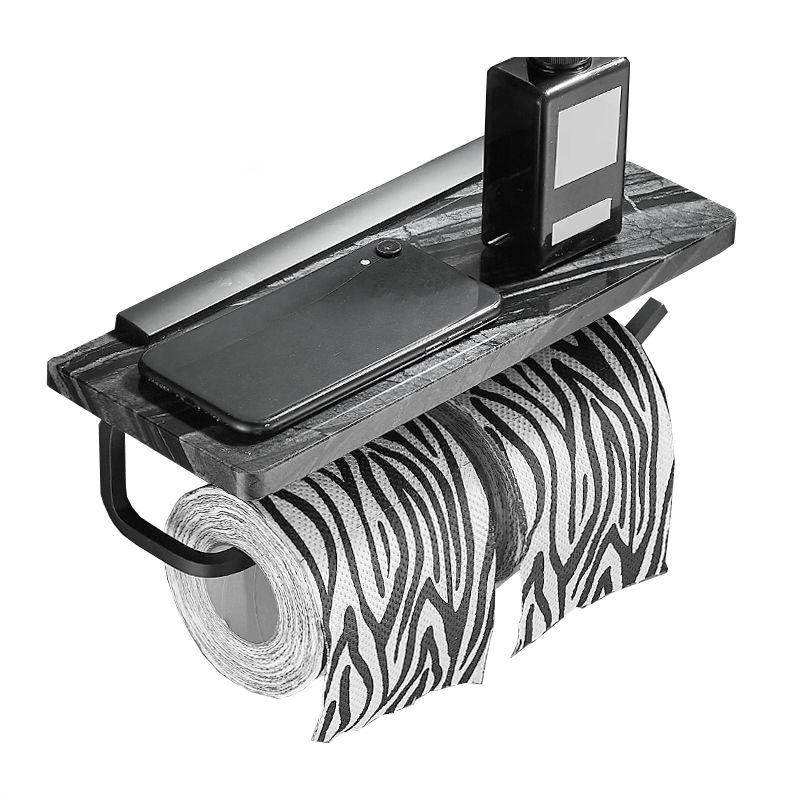 BowLift | Metal and marble bathroom accessories as a single piece or as a set in black