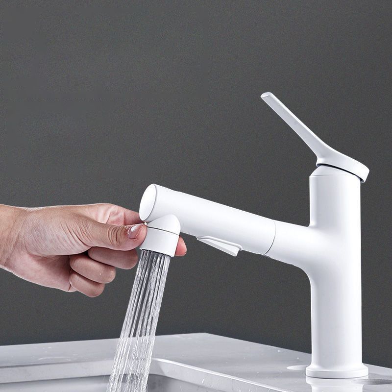 BowLift | Pull-out simple bathroom sink tap 1 hole single lever faucet