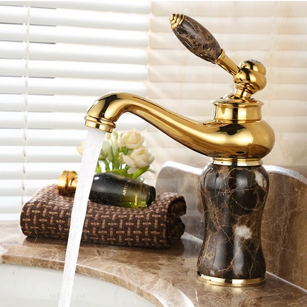 BowLift | Glam Basin faucet Lever handle Low arch basin faucet Bathroom faucet