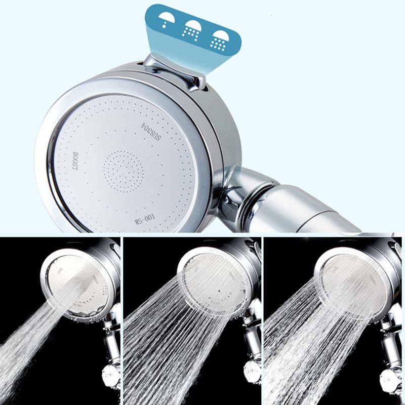 BowLift | Modern Showerhead Adjustable Spray Pattern Rotatable Round Handheld Showerhead