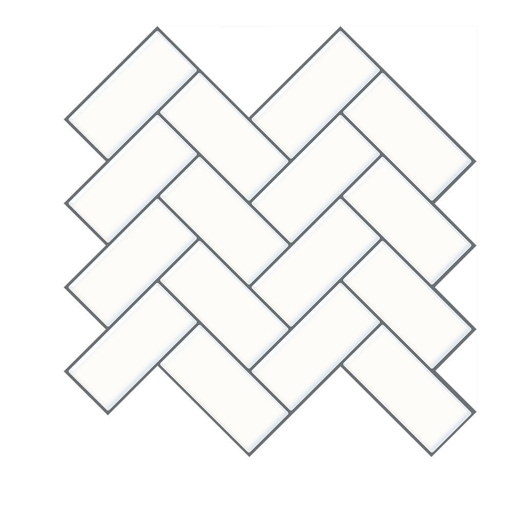 BowLift | Matte Square Peel & Stick Tile Stone Composite Subway Tile for Kitchen Backsplash