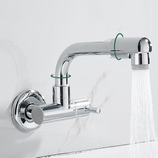 BowLift | Wall-mounted metal bathtub filler with low arc waterfall bathtub faucet