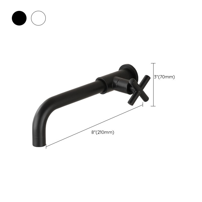 BowLift | Widely used wall-mounted bathroom sink faucet cross handle low arch faucet