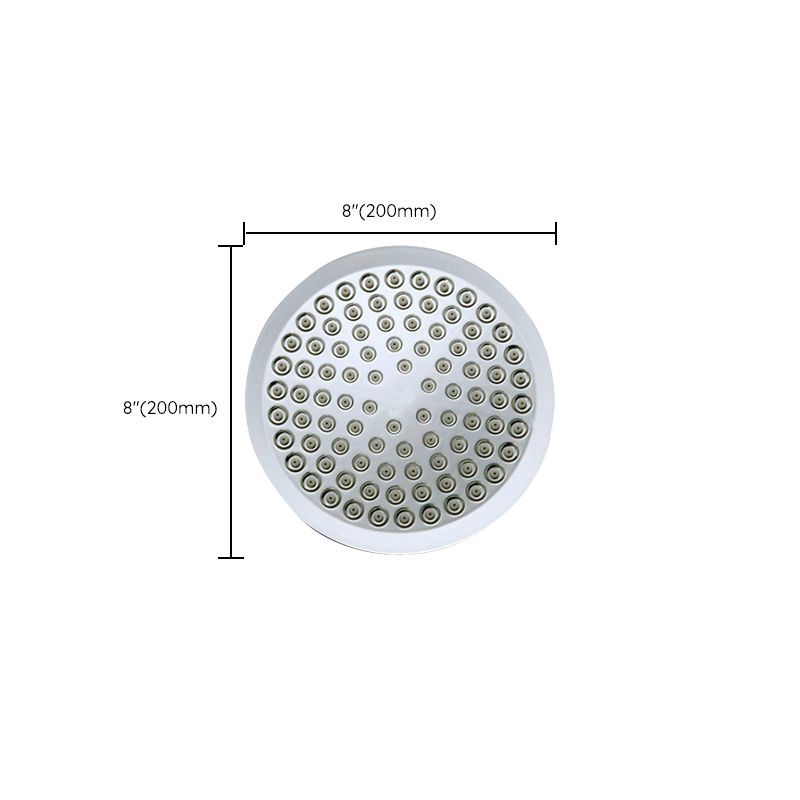 BowLift | Contemporary round fixed wall shower head Silver shower head