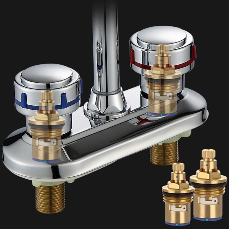 BowLift | 1or2-Handle Brushed Nickel Widespread Faucet 2 Hole Center Set Sink Faucet