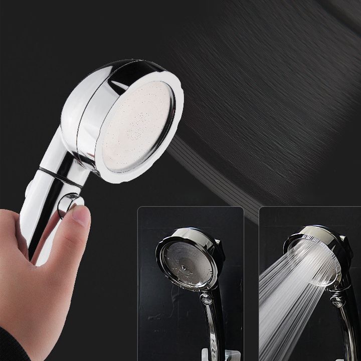 BowLift | Contemporary Hand Shower Head Silver 3-Spray Pattern Wall Mounted Shower Head