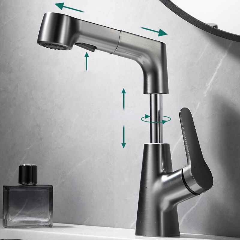 BowLift | Pull-out Vessel Faucet Modern Sink Faucet with a Single Lever Handle