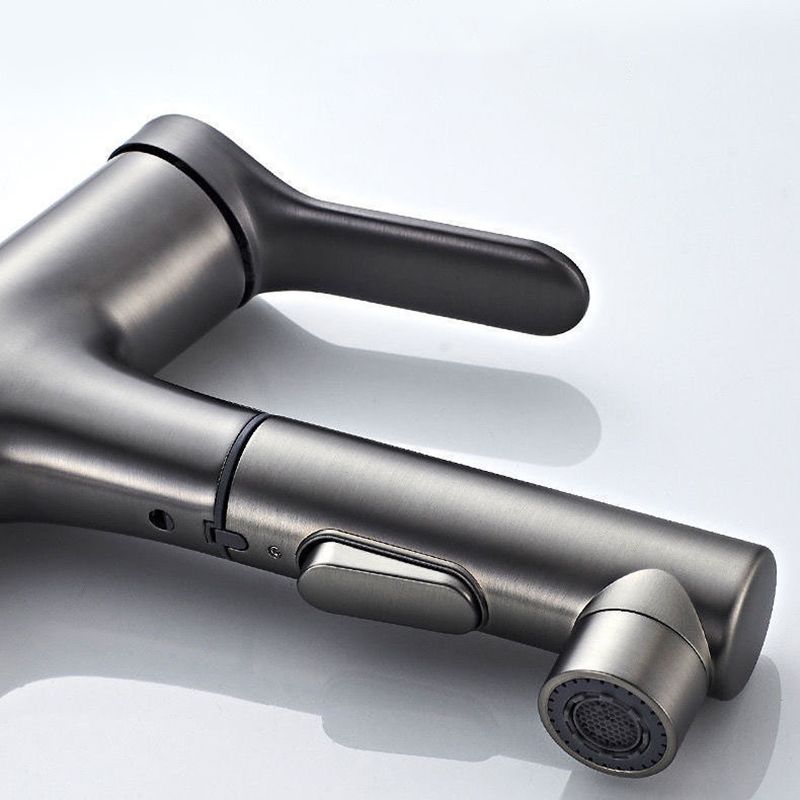 BowLift | Pull-out simple bathroom sink tap 1 hole single lever faucet