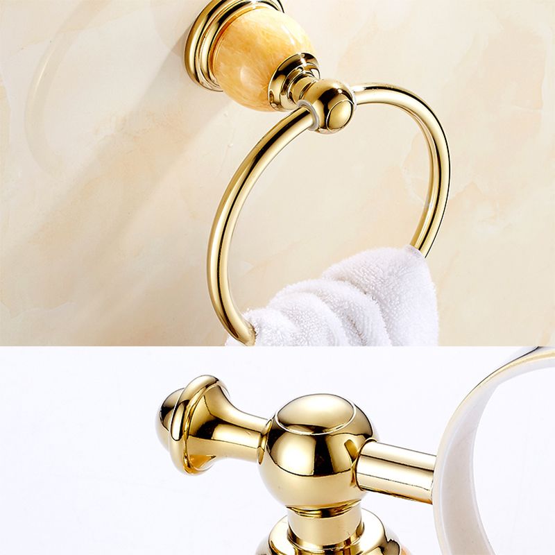 BowLift | Polished Gold Bathroom Set Metal Bathroom Accessories Hardware Set