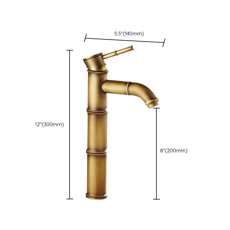 BowLift | Country style single hole basin faucet with a lever handle