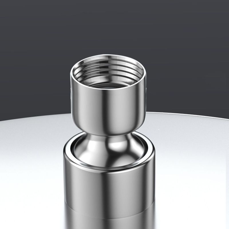 BowLift | Metal Shower Combo Contemporary Fixed Shower Head with Round and Rectangular Shape