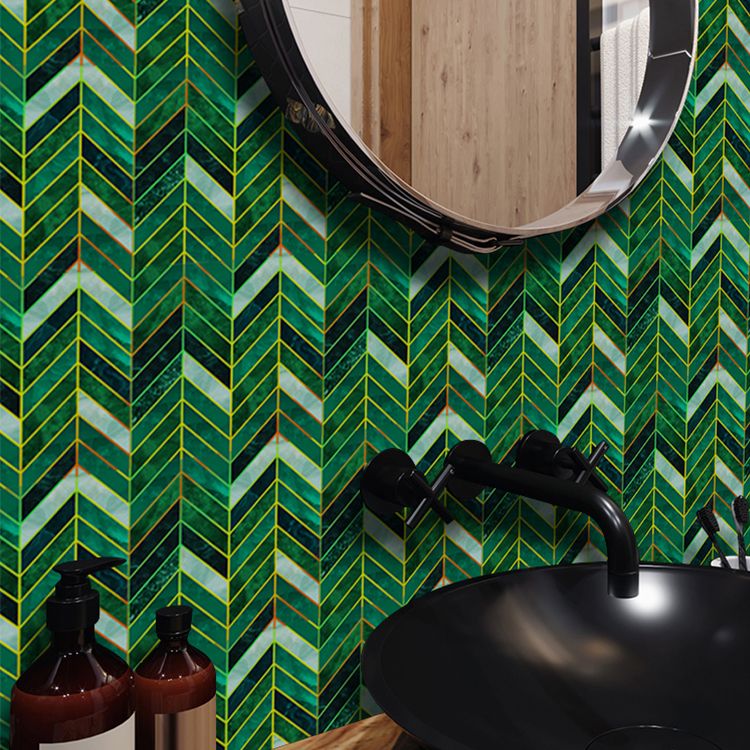BowLift | Polygon Peel and Stick Splash Guard Tile PVC Mosaic Peel and Stick Tile for the Kitchen