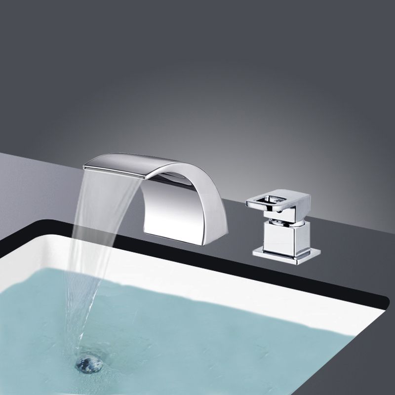 BowLift | Modern Brass Roman Bathtub Faucet Waterfall Spout Bathtub Faucet
