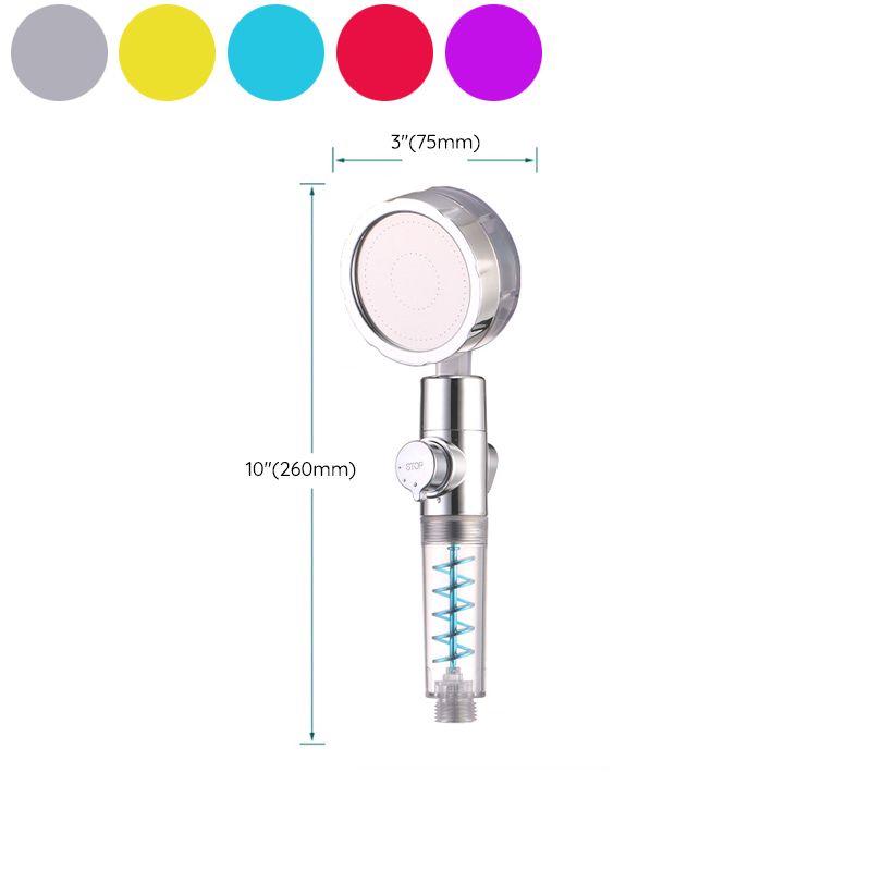BowLift | Plastic Shower Head Round Handheld Shower Head with Adjustable Water Flow