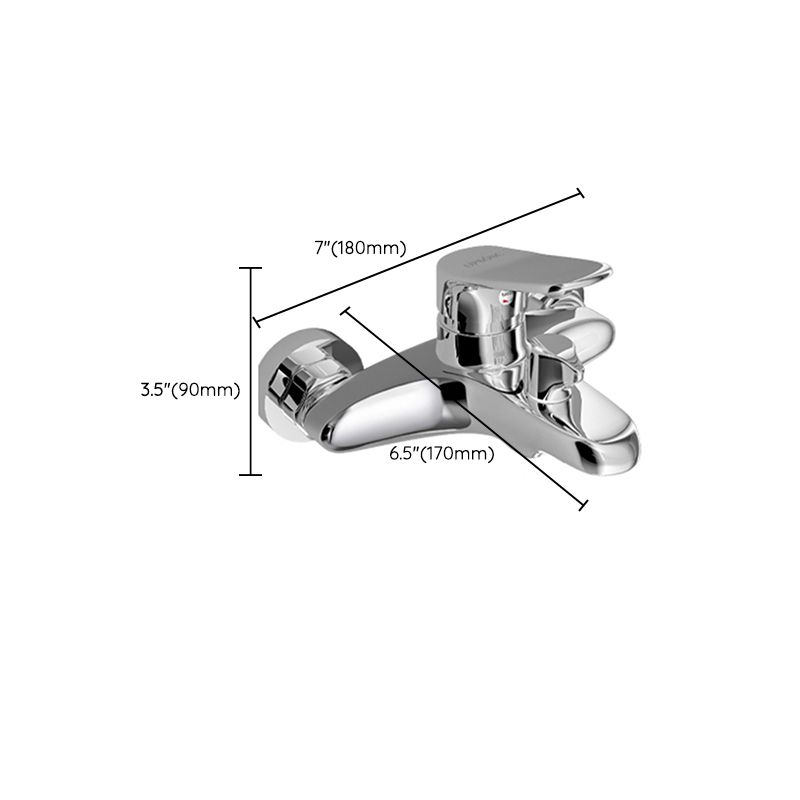 BowLift | Popular Wall-Mounted Bathtub Faucet Fixed Lever Handle Bathtub Filler Trim