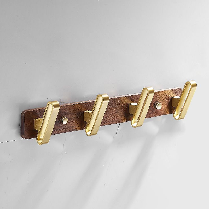 BowLift | Wood and Aluminum Bath Hardware Set Golden Bathroom Accessory Set