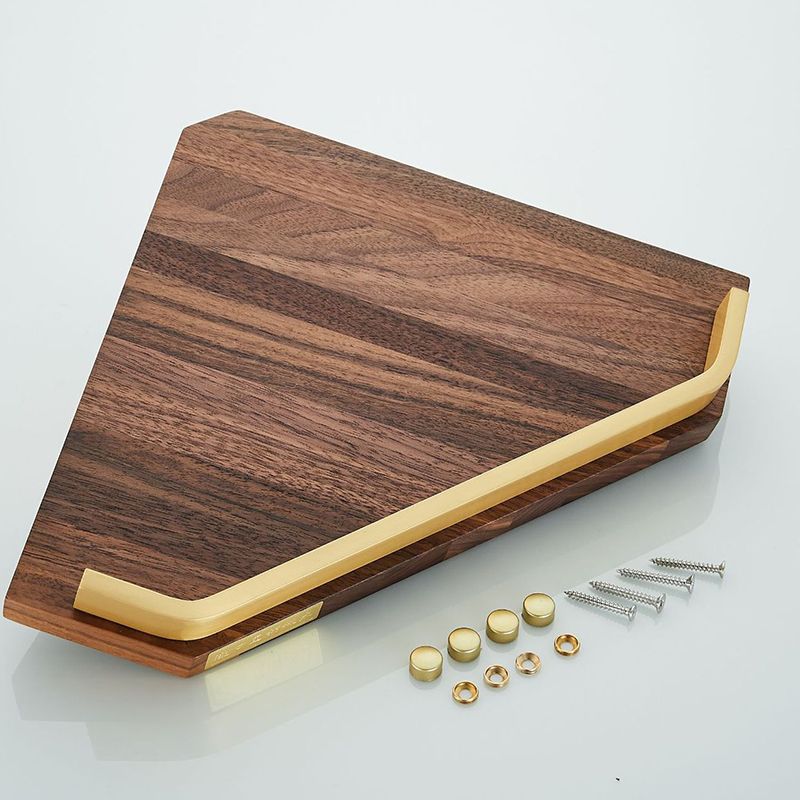BowLift | Wood and Aluminum Bath Hardware Set Golden Bathroom Accessory Set