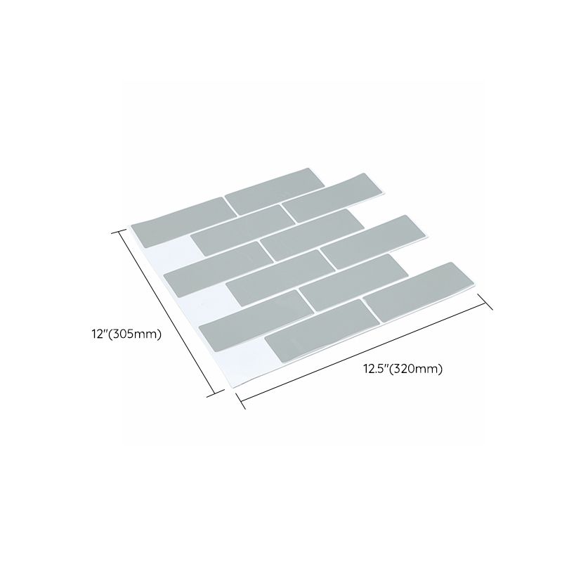 BowLift | Plastic Peel & Stick Subway Tile Modern Simple Subway Tile Wallpaper