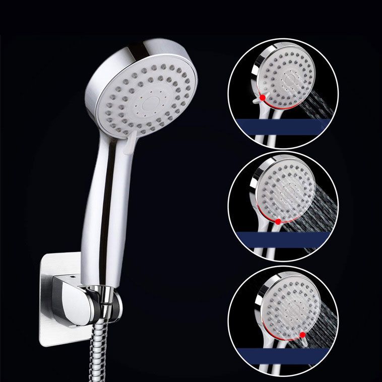 BowLift | 4-Setting Silver Shower Set Hidden Wall Mount Holder Tee with Socket