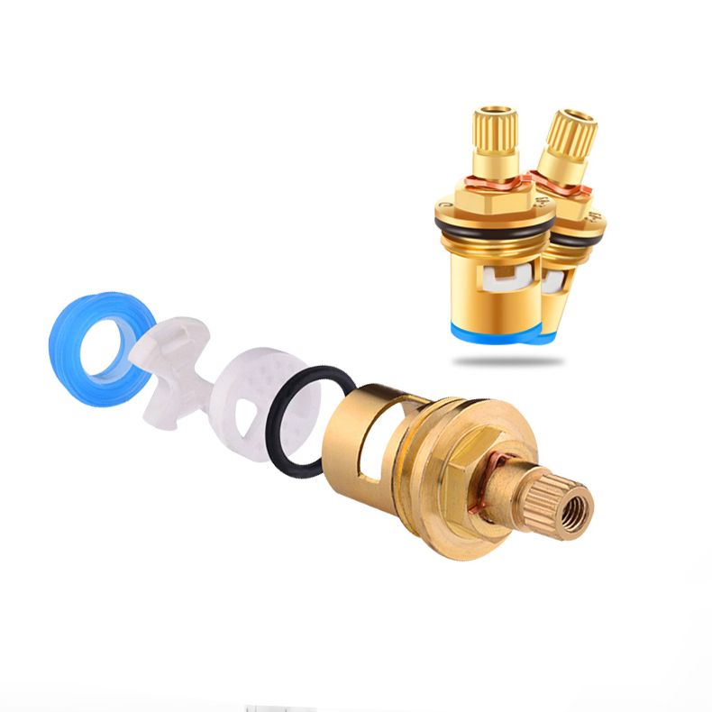 BowLift | 2-Handle Brass Bathroom Faucet Modern High Arc Center Tap