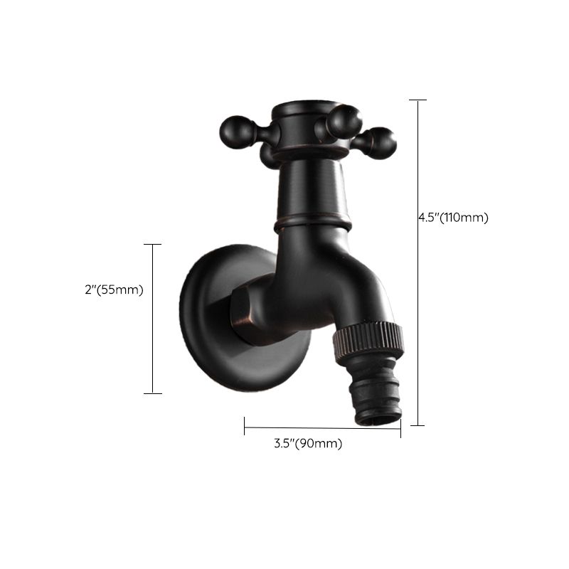 BowLift | Wide Bathroom Sink Faucet Wall-Mounted Cross Handle Faucet
