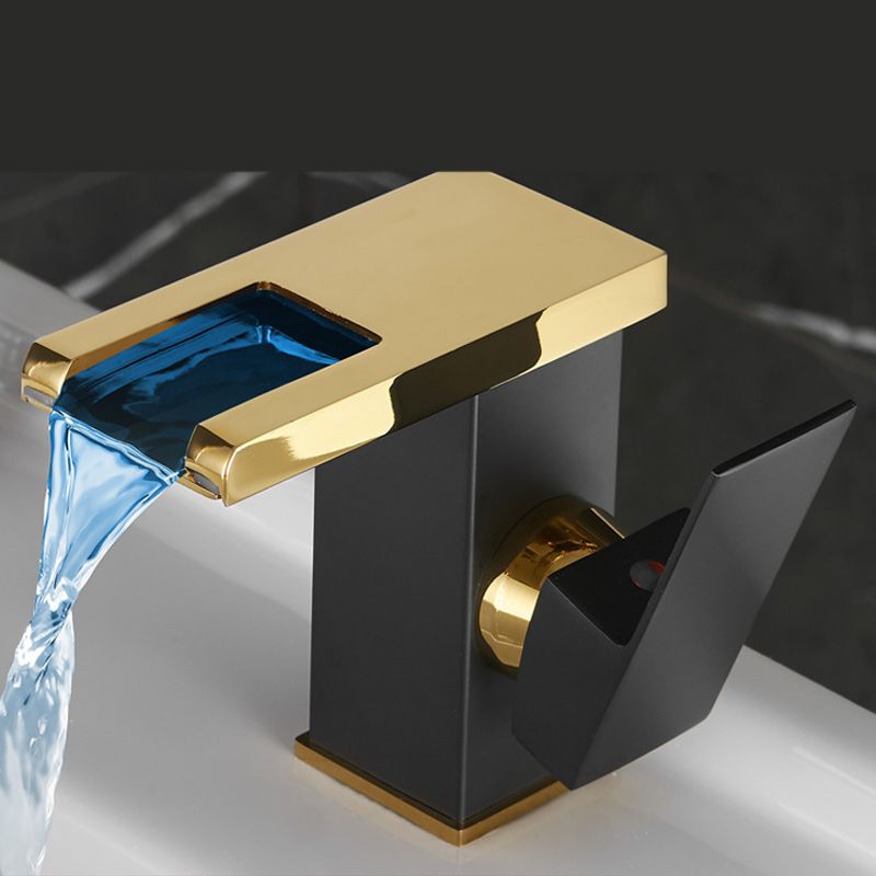 BowLift | Waterfall spout basin tap lever handle square basin tap