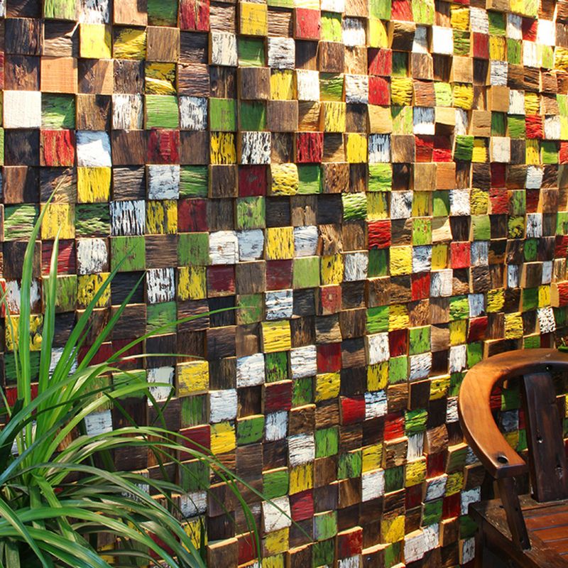BowLift | Wall cladding wood shiplap mosaic modern interior wall cladding