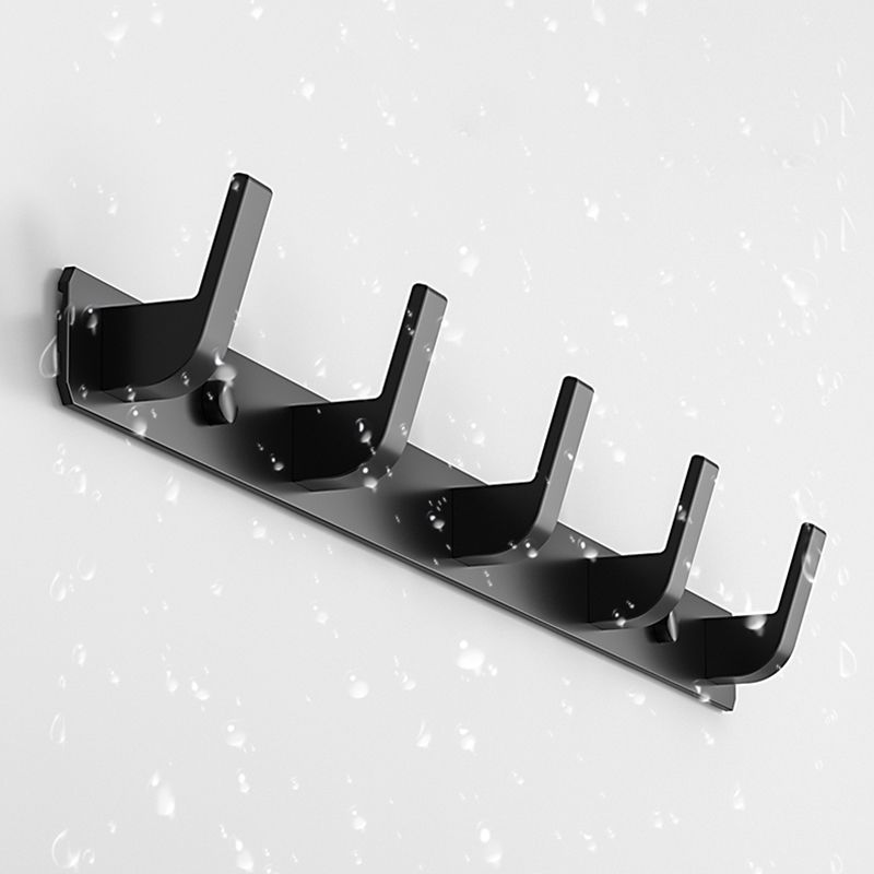 BowLift | Mattes Finish Modern Bathroom Accessories 2 - Piece Bathroom Accessory Set, Bathrobe Hooks